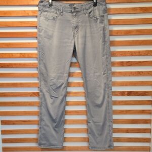 Dockers Men’s Gray Straight 38x34 Fit Chino Pants 10.5” Rise‎ Casual Workwear